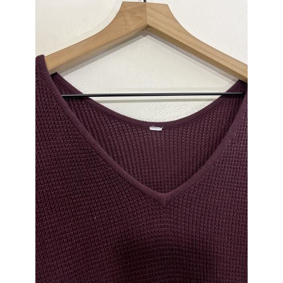 Lululemon The Sweater Life M Bamboo Cashmere Blend Yoga Athleisure Capsule Red - Picture 2 of 12